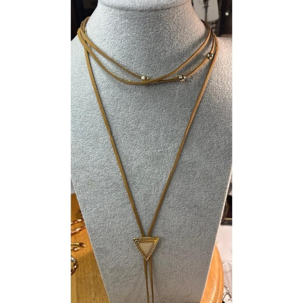 American Eagle Suede Lariat Necklace
